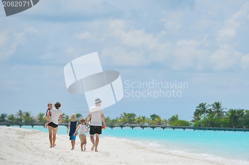 Image of happy family on vacation