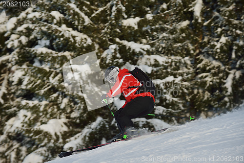 Image of winter  people fun and ski
