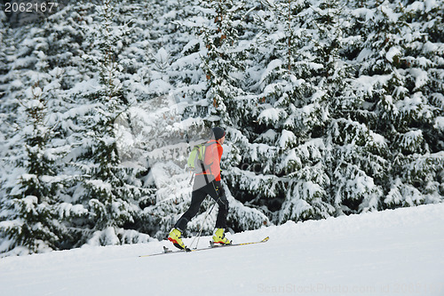 Image of winter  people fun and ski