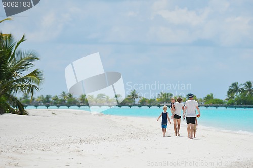 Image of happy family on vacation