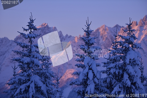 Image of mountain winter landscape