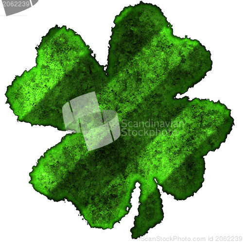 Image of Shamrock burnt parchment