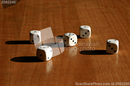 Image of Dice on the wall