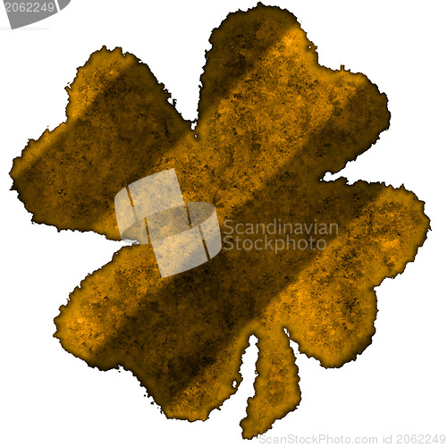 Image of Shamrock burnt parchment