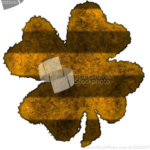 Image of Shamrock burnt parchment