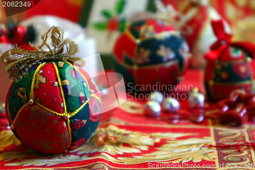 Image of Christmas decoration balls