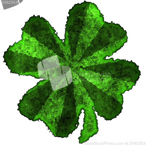 Image of Shamrock burnt parchment