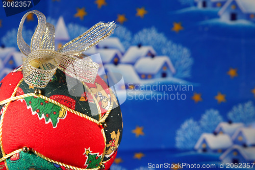 Image of Christmas ball closeup