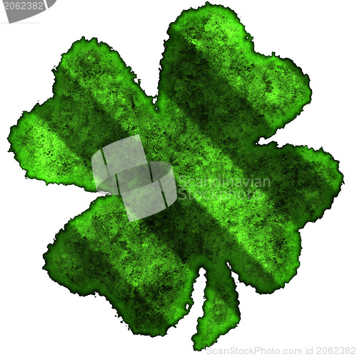 Image of Shamrock burnt parchment