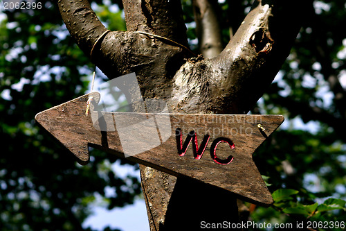 Image of Camping WC sign