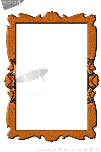 Image of Decorated portrait rectangular frame