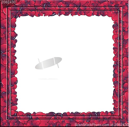 Image of Hearts invasion portrait frame