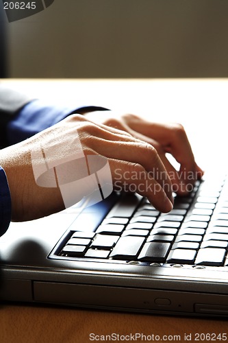 Image of Working businessman