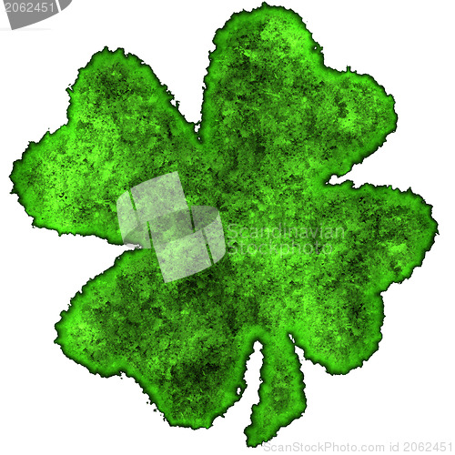 Image of Shamrock burnt parchment