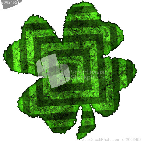 Image of Shamrock burnt parchment