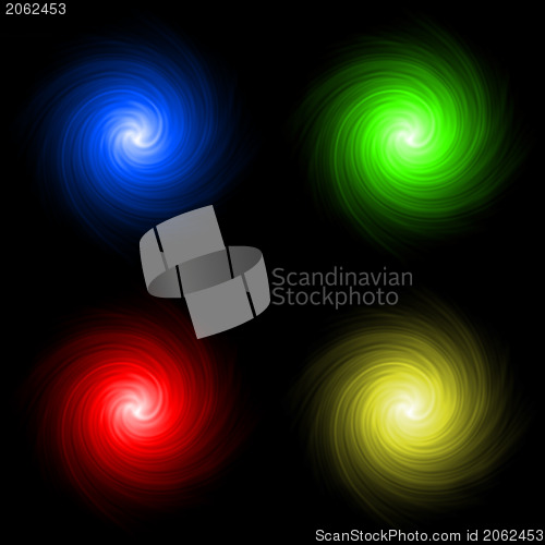 Image of Abstract colored background spirals