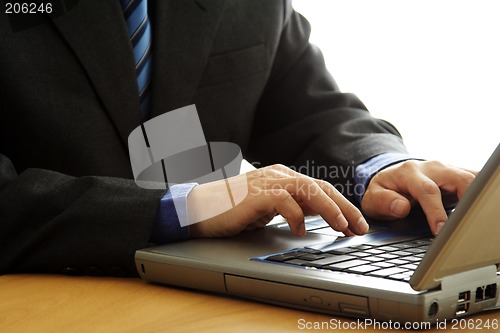 Image of Working businessman