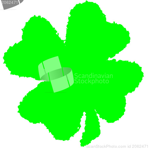 Image of Shamrock burnt parchment