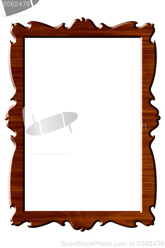 Image of Wood portrait rectangular frame