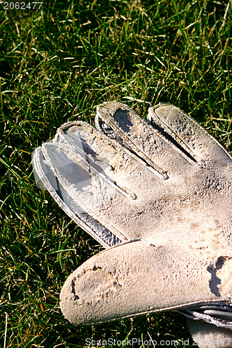 Image of Old soccer glove