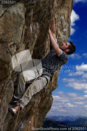 Image of Climber closeup