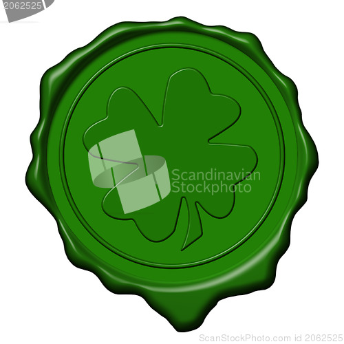 Image of Shamrock green wax seal