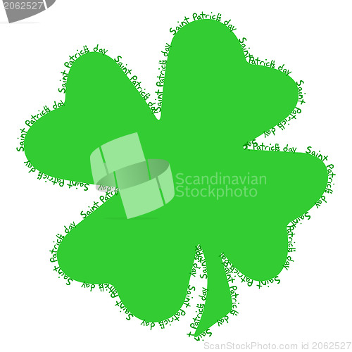 Image of Saint Patrick's shamrock writing