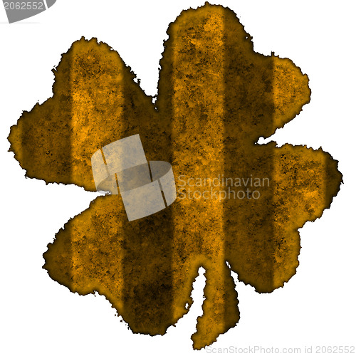 Image of Shamrock burnt parchment