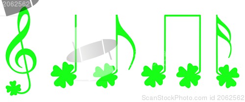 Image of Shamrock musical notes