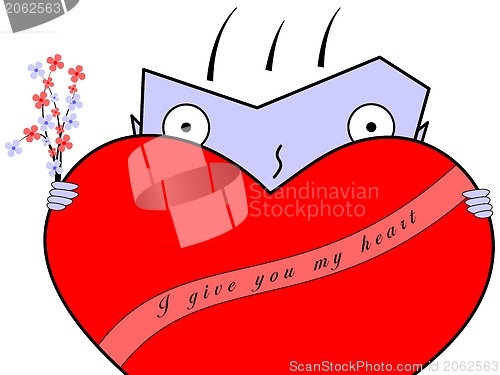 Image of I give you my heart - male decorated version