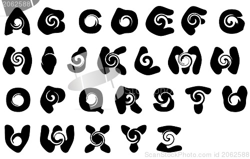 Image of Spiral alphabet