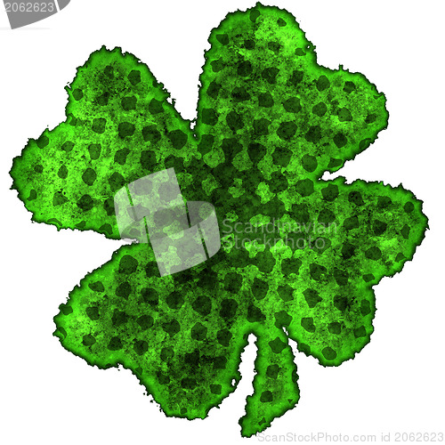 Image of Shamrock burnt parchment