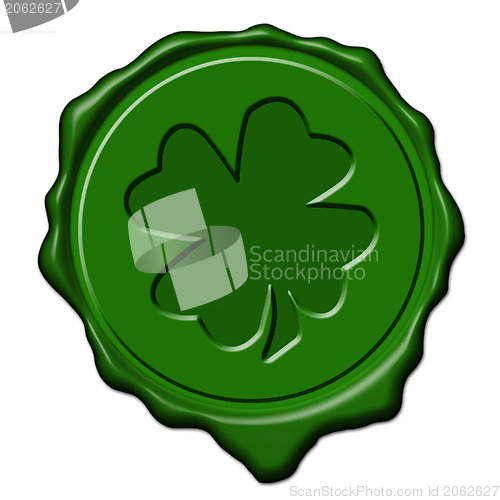 Image of Shamrock green wax seal