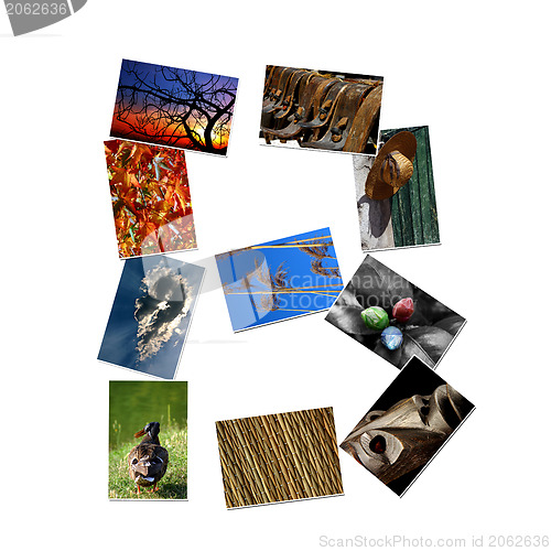 Image of Photo collage alphabet - B