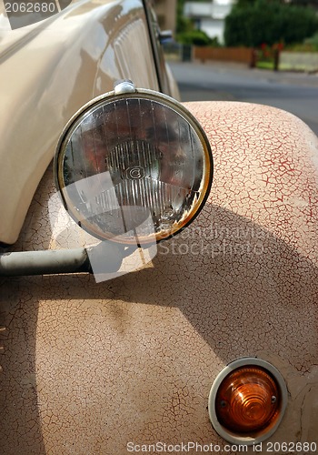 Image of Vintage car closeup