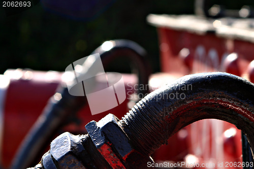 Image of Train red pistons