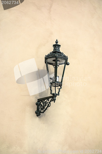 Image of Old street light closeup
