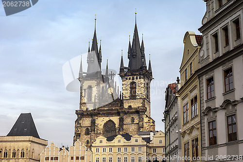 Image of St. Teyn gothic cathedral,Prague 