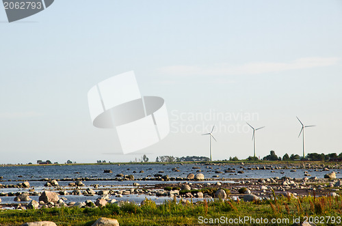 Image of Windmills at coast