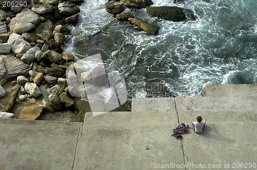 Image of meditating