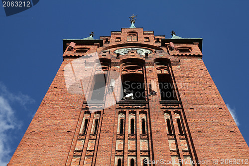 Image of Church with telecommunications equipment