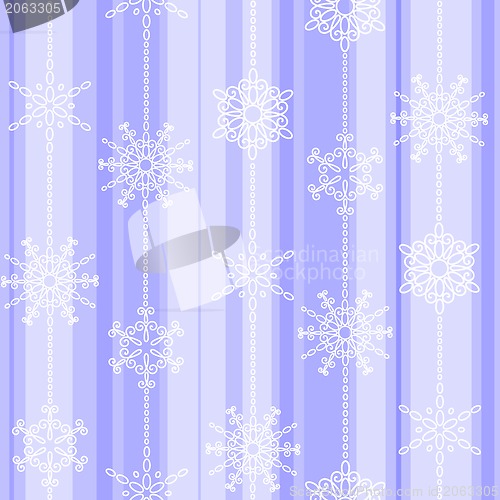 Image of Flake winter seamless pattern