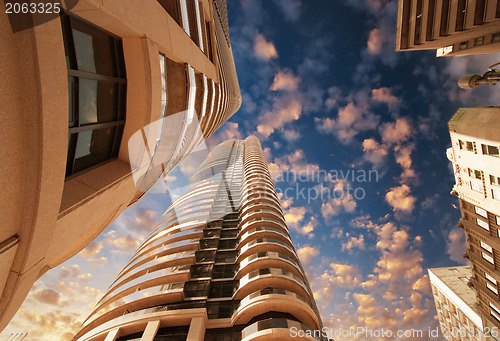 Image of Wonderful upward view of Toronto Modern Buildings and Skyscraper