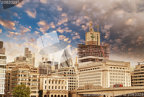 Image of Modern Buildings and Architecture of London in Autumn