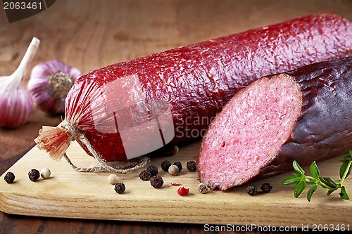 Image of salami sausage