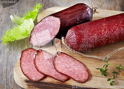 Image of salami sausage