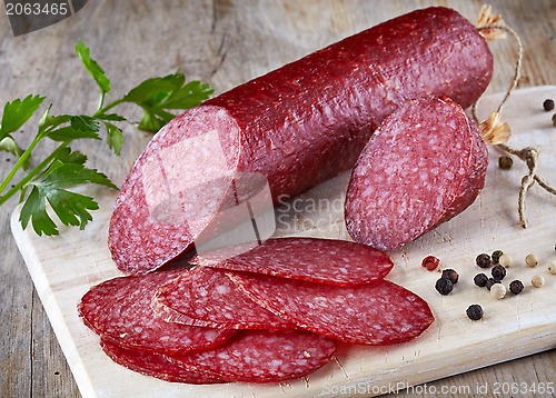 Image of salami sausage