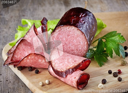 Image of salami sausage
