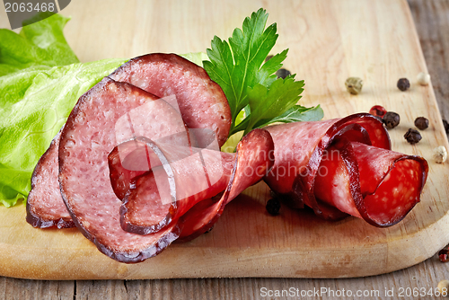 Image of salami sausage
