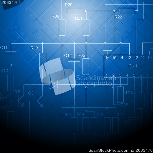 Image of Electrical scheme backdrop